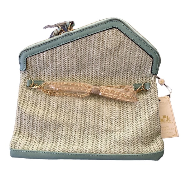 Urban Expressions Clutch w/ Detachable Chain - Light Teal - Picture 2 of 3
